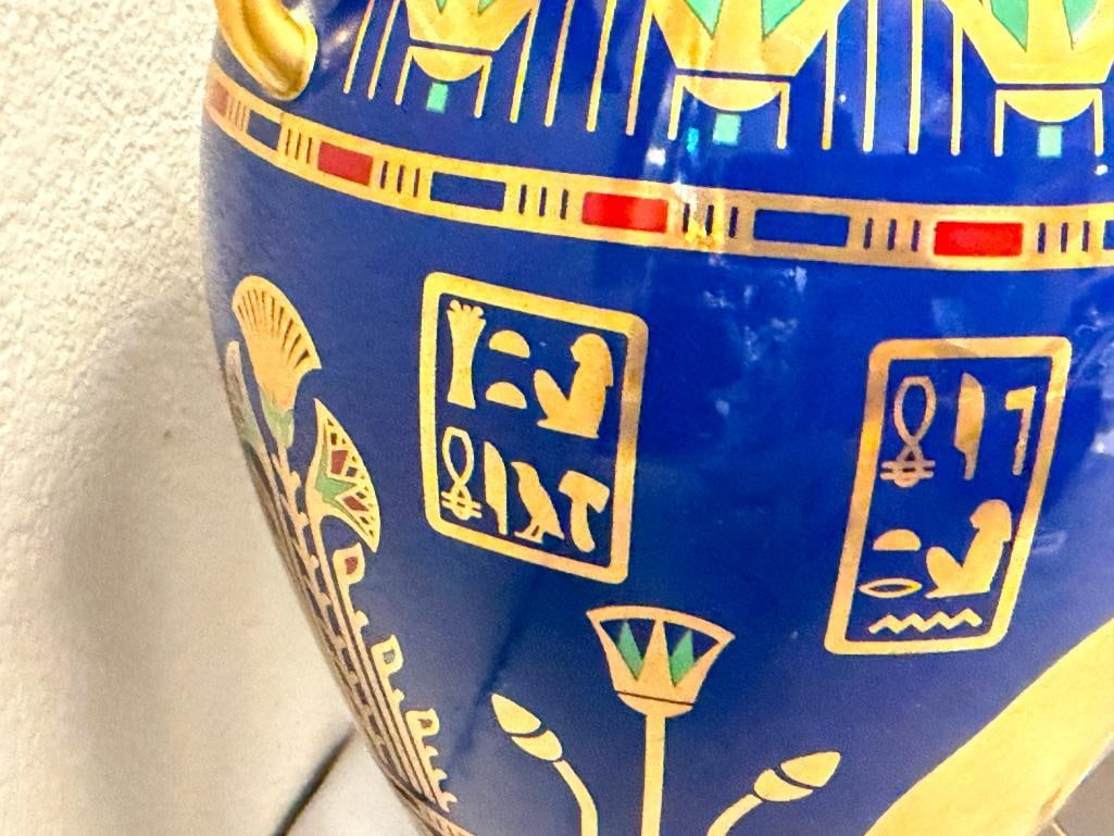 FRANKLIN MINT THE GOLDEN VASE OF BAST AND THE VASE OF THE GOLDEN FALCONS DESIGNED BY ROUSHDY GARAS - 8