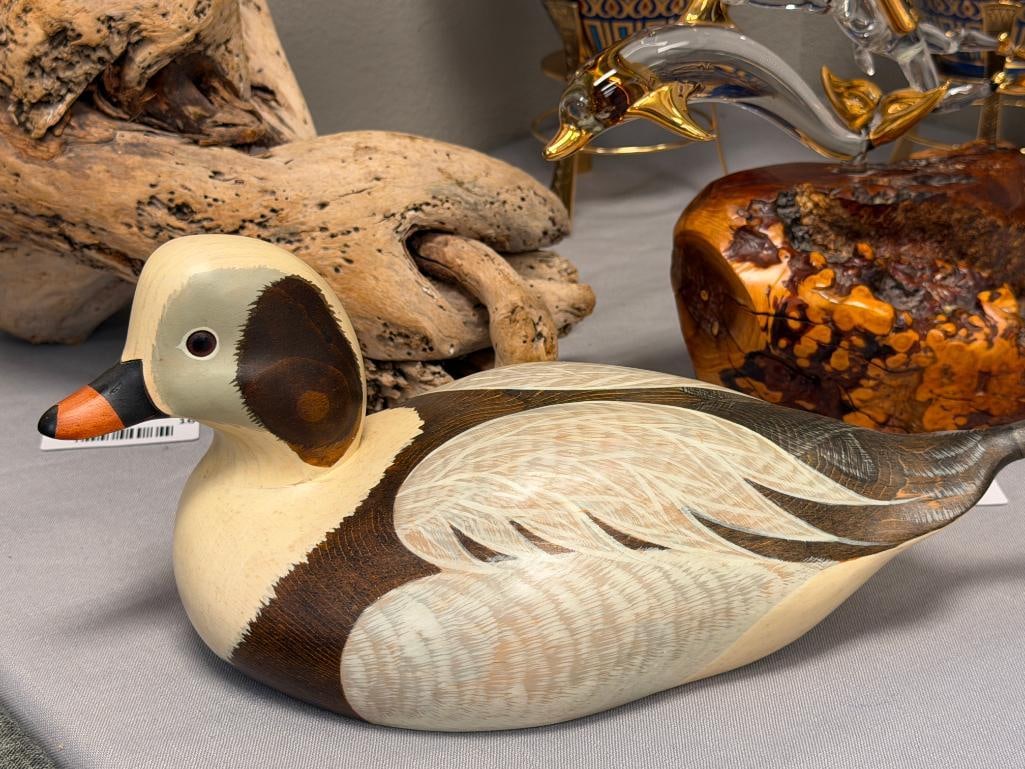 BIG SKY CARVERS HAND CRAFTED WOODEN DUCK DECOY OLD SQUAW BY THOMAS CHANDLER - 2