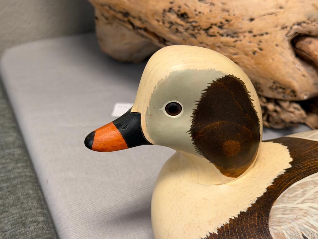 BIG SKY CARVERS HAND CRAFTED WOODEN DUCK DECOY OLD SQUAW BY THOMAS CHANDLER - 3