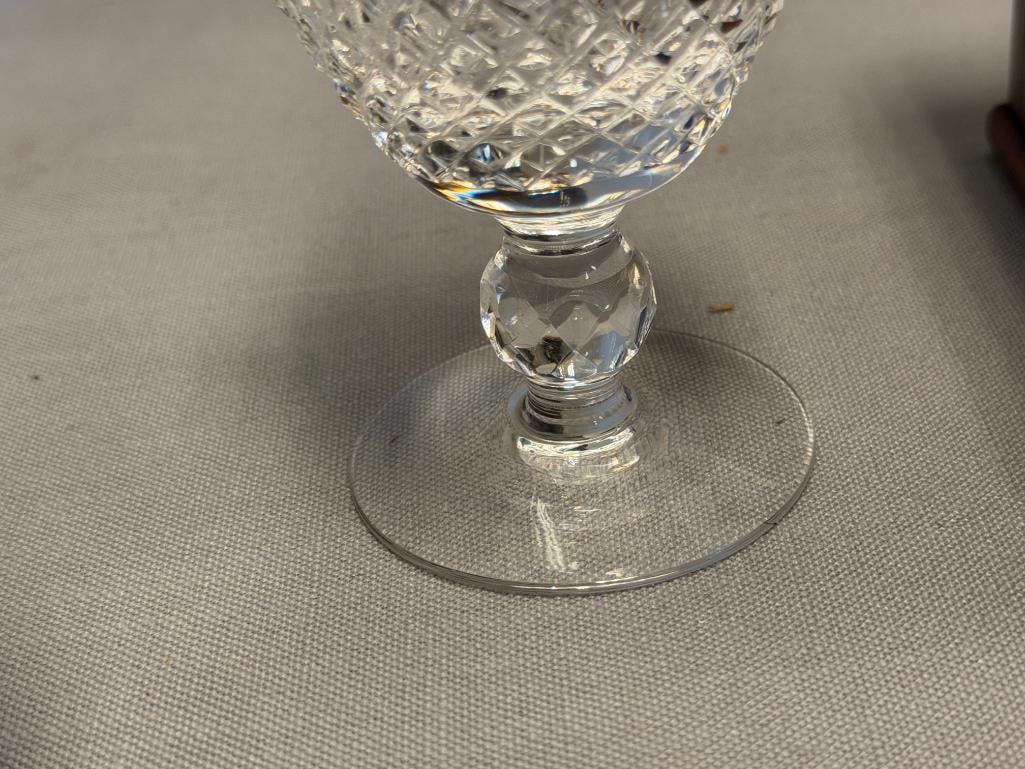WATERFORD CRYSTAL COLLEEN SHORTS STEM CLARET WINE GLASS SET OF SIX - 6
