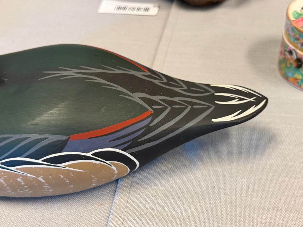 VINTAGE HORNICK BROS. STONEY POINT DECOYS WOOD DUCK HAND CRAFTED DECOY BY RAYMOND E. HORNICK - 4