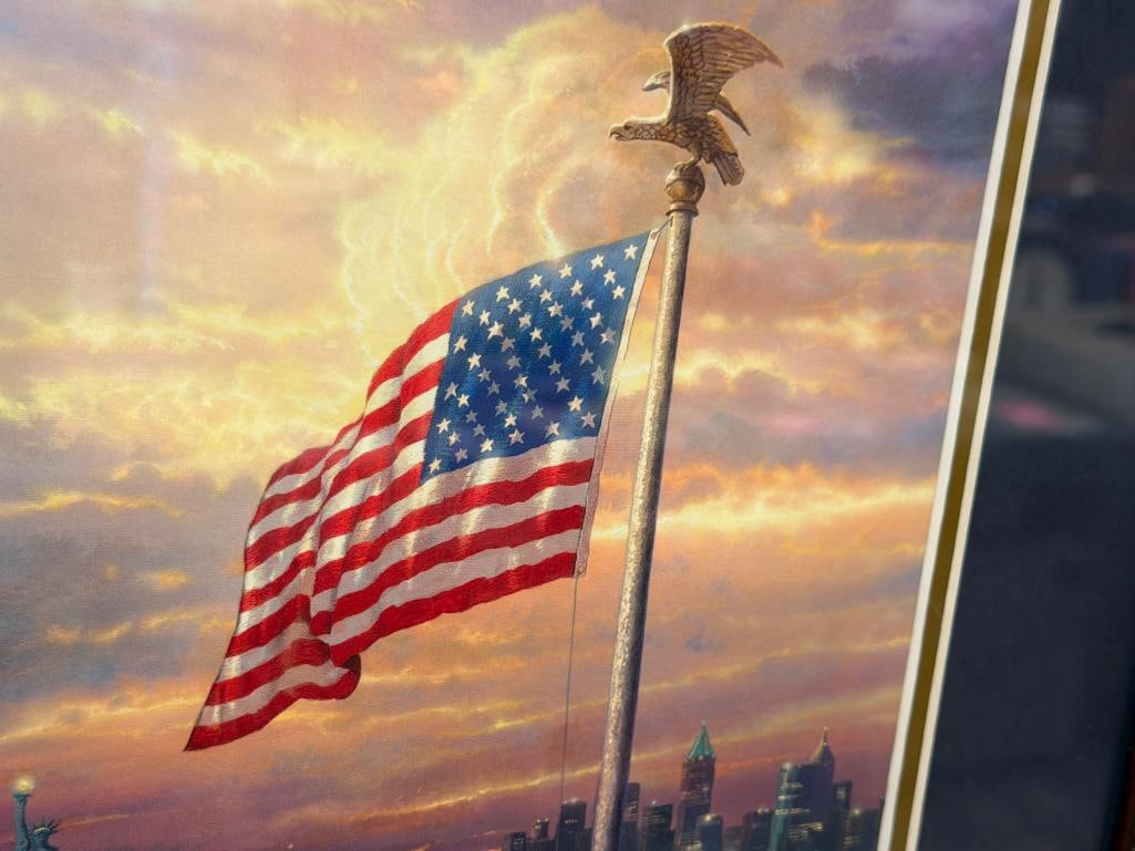 THOMAS KINKADE THE PAINTER OF LIGHT LIBRBARY EDITION PRINT TITLED THE LIGHT OF FREEDOM - 3