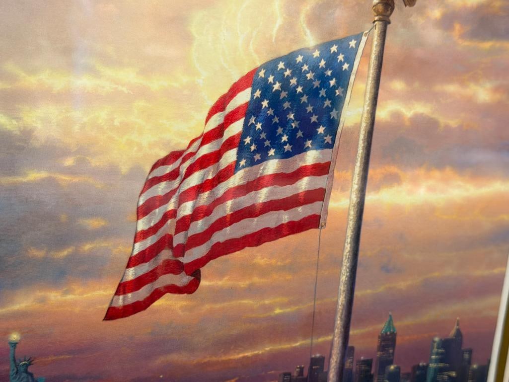 THOMAS KINKADE THE PAINTER OF LIGHT LIBRBARY EDITION PRINT TITLED THE LIGHT OF FREEDOM - 4