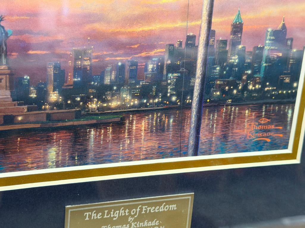 THOMAS KINKADE THE PAINTER OF LIGHT LIBRBARY EDITION PRINT TITLED THE LIGHT OF FREEDOM - 5