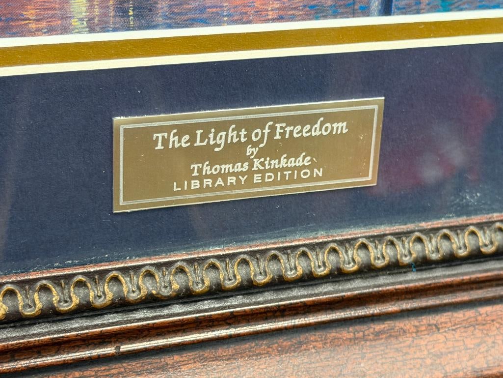 THOMAS KINKADE THE PAINTER OF LIGHT LIBRBARY EDITION PRINT TITLED THE LIGHT OF FREEDOM - 6