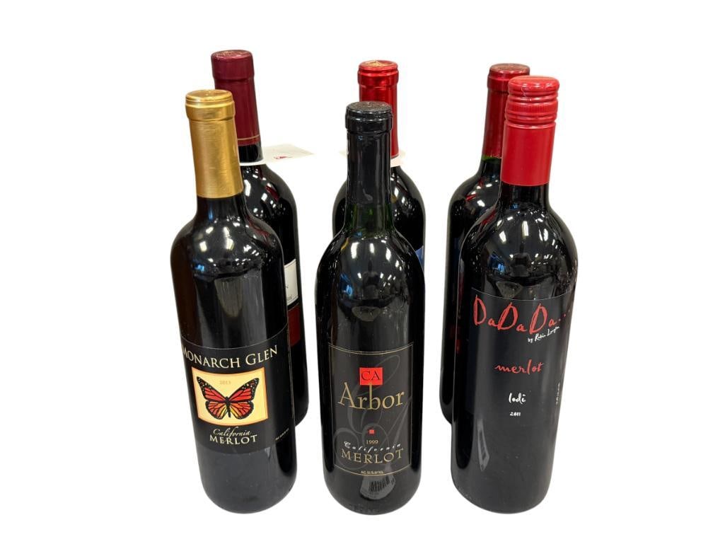 SIX SEALED BOTTLES OF WINE CABERNET, MERLOT, LINDEMANS, ARBOR, RED TRUCK, GEJA'S, MONARCH GLEN (1 of 9)