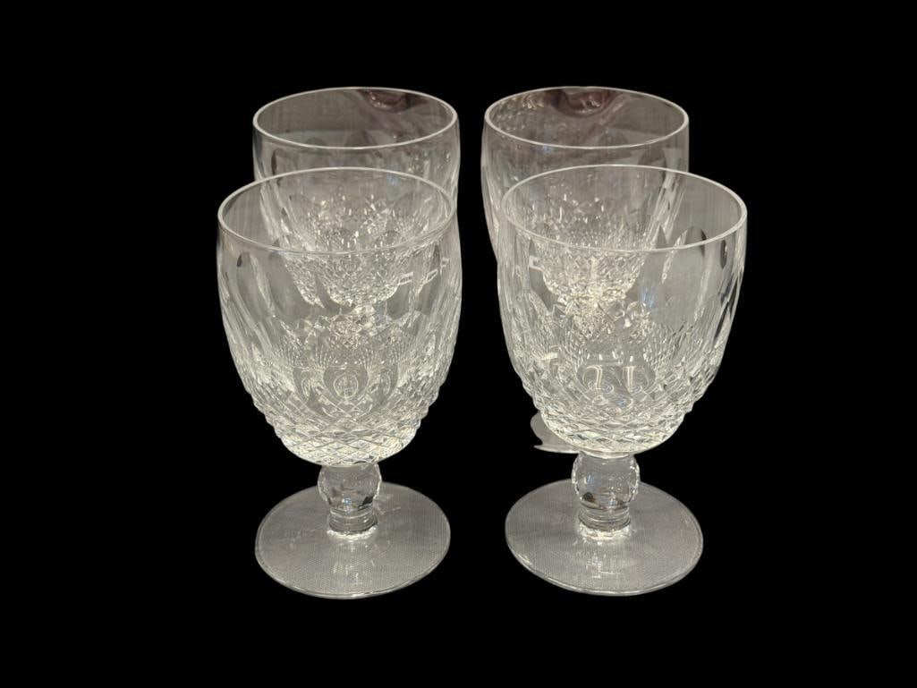 WATERFORD CRYSTAL COLLEEN WINE GOBLET GLASSES SET OF FOUR (1 of 7)