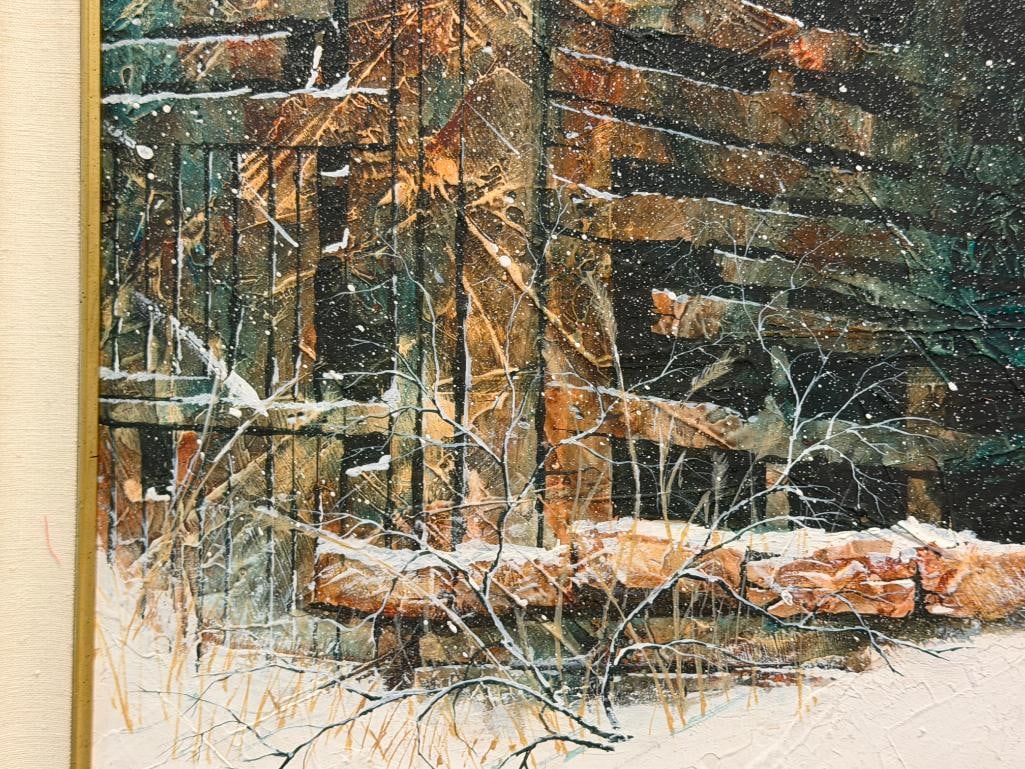GERALD KUBLER AMERICAN ART HISTORIAN ORIGINAL MIXED MEDIA ORIGINAL PAINTING - 5