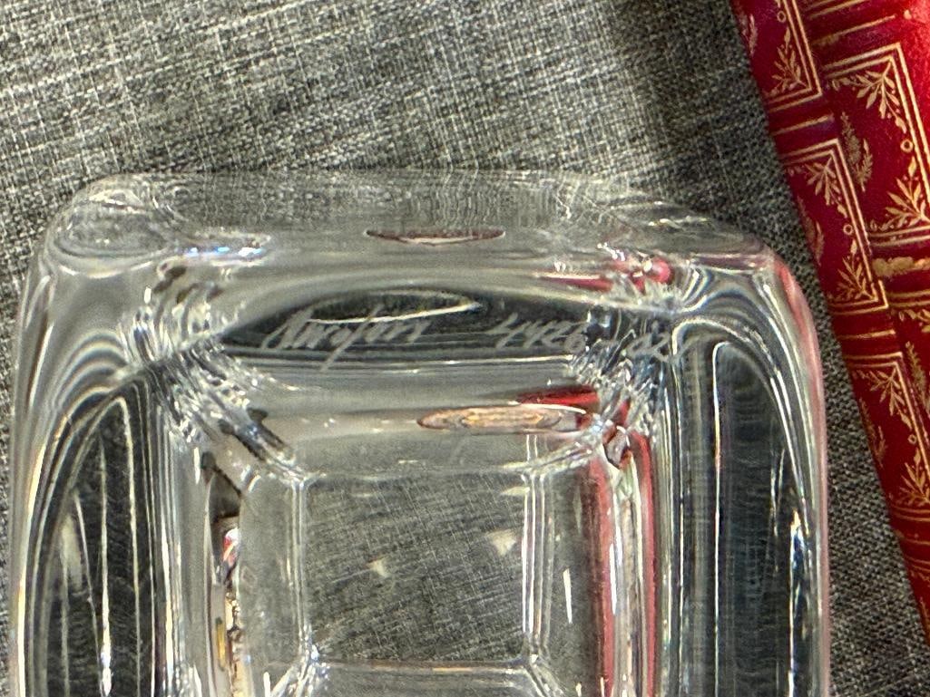 ORREFORS SWEDISH CRYSTAL MODERN RECTANGULAR VASE - 7