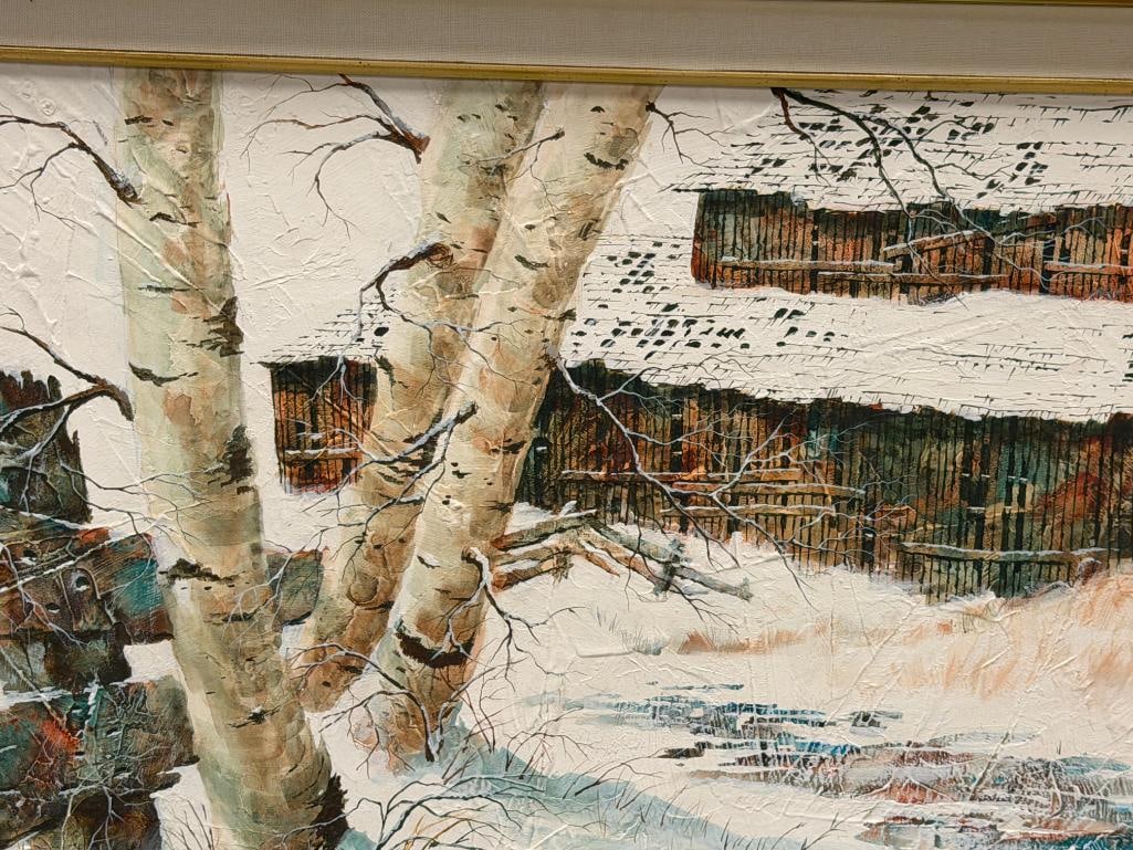 GERALD KUBLER AMERICAN ART HISTORIAN ORIGINAL MIXED MEDIA ORIGINAL PAINTING - 3