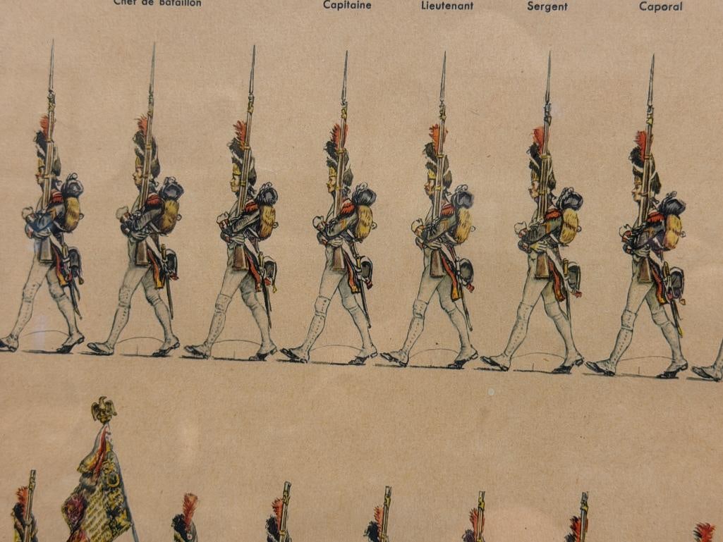 JEAN AUGE HISTORICAL MILITARY UNIFORM ILLUSTRATION NAPOLENIC FRENCH IMPERIAL ARMY PLATE 3 1804-1815 - 4
