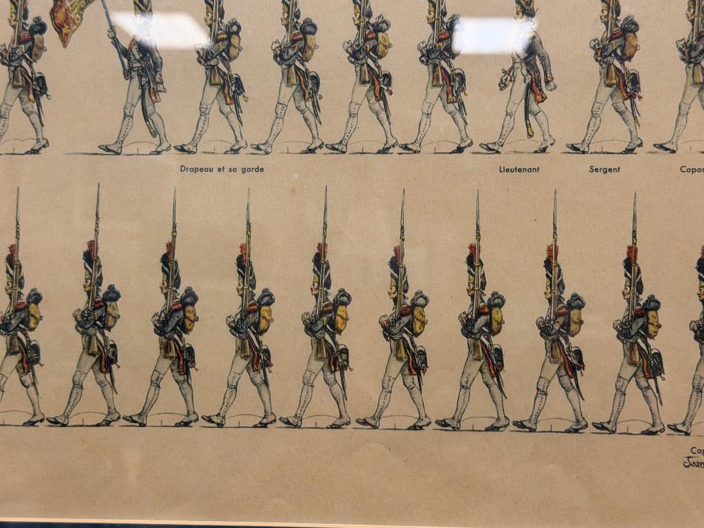 JEAN AUGE HISTORICAL MILITARY UNIFORM ILLUSTRATION NAPOLENIC FRENCH IMPERIAL ARMY PLATE 3 1804-1815 - 5