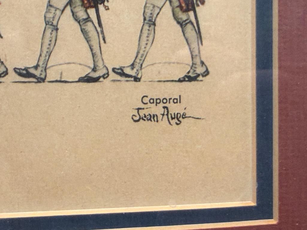 JEAN AUGE HISTORICAL MILITARY UNIFORM ILLUSTRATION NAPOLENIC FRENCH IMPERIAL ARMY PLATE 3 1804-1815 - 7