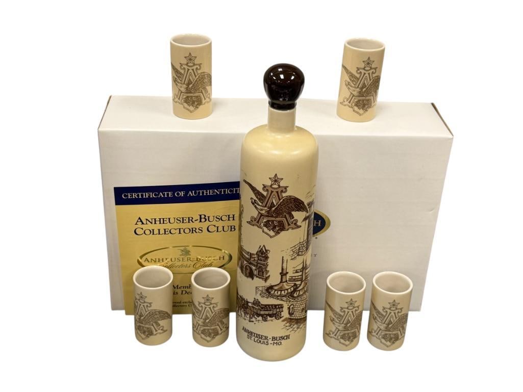 ANHEAUSER-BUSCH / BUDWEISER 2006 MEMEBERS ONLY COLLECTOR'S CLUB DECANTER SET (1 of 9)