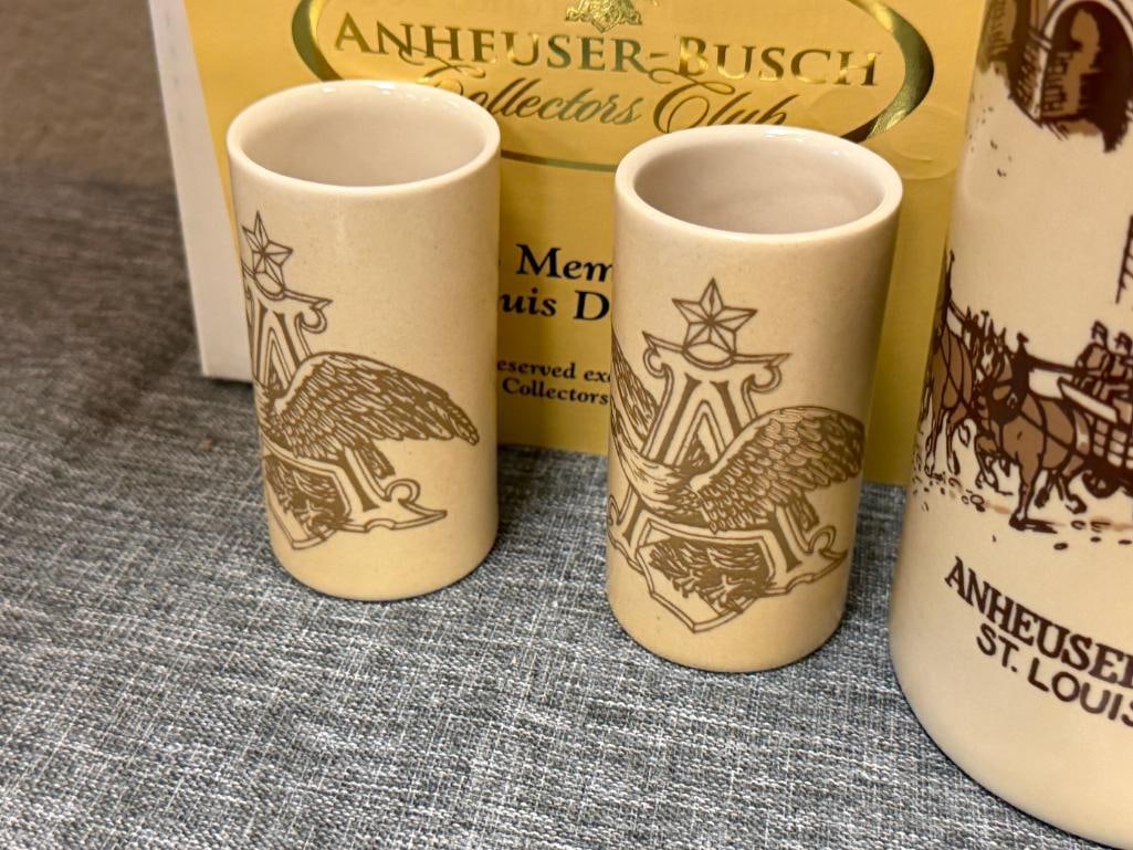 ANHEUSER-BUSCH / BUDWEISER 2006 MEMEBERS ONLY COLLECTOR'S CLUB DECANTER SET - 5