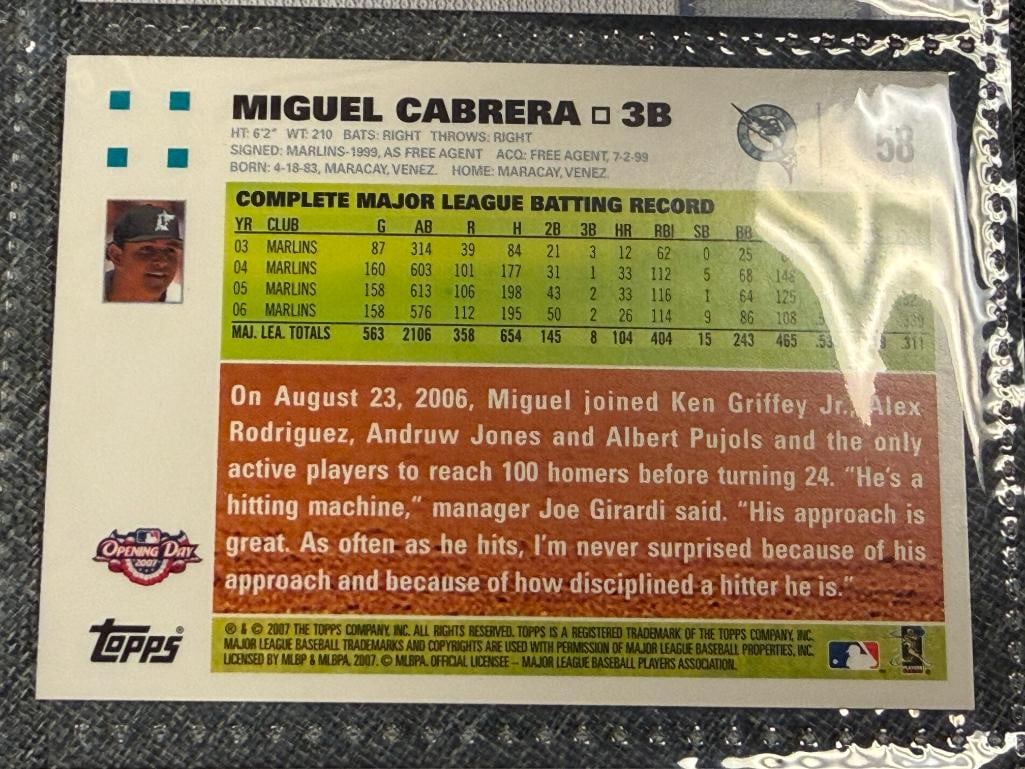 FUTURE HALL OF FAMERS BASEBALL CARDS MOOKIE BETTS, MIGUEL CABRERA, BRYCE HARPER, MIKE TROUT - 11