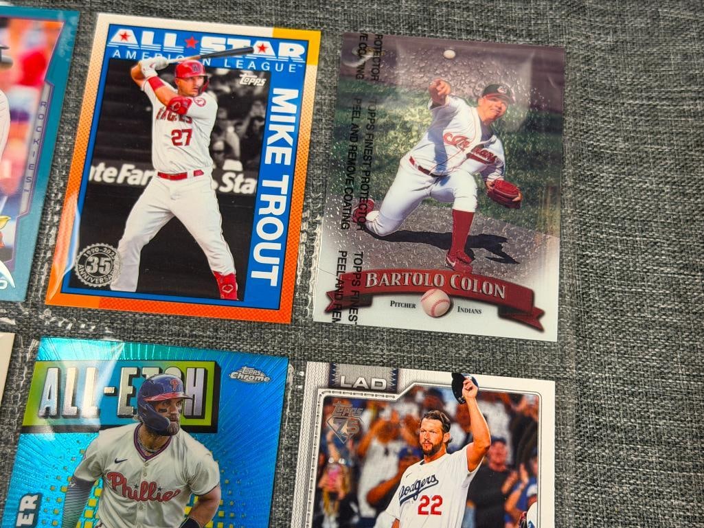 FUTURE HALL OF FAMERS BASEBALL CARDS MOOKIE BETTS, MIGUEL CABRERA, BRYCE HARPER, MIKE TROUT - 3
