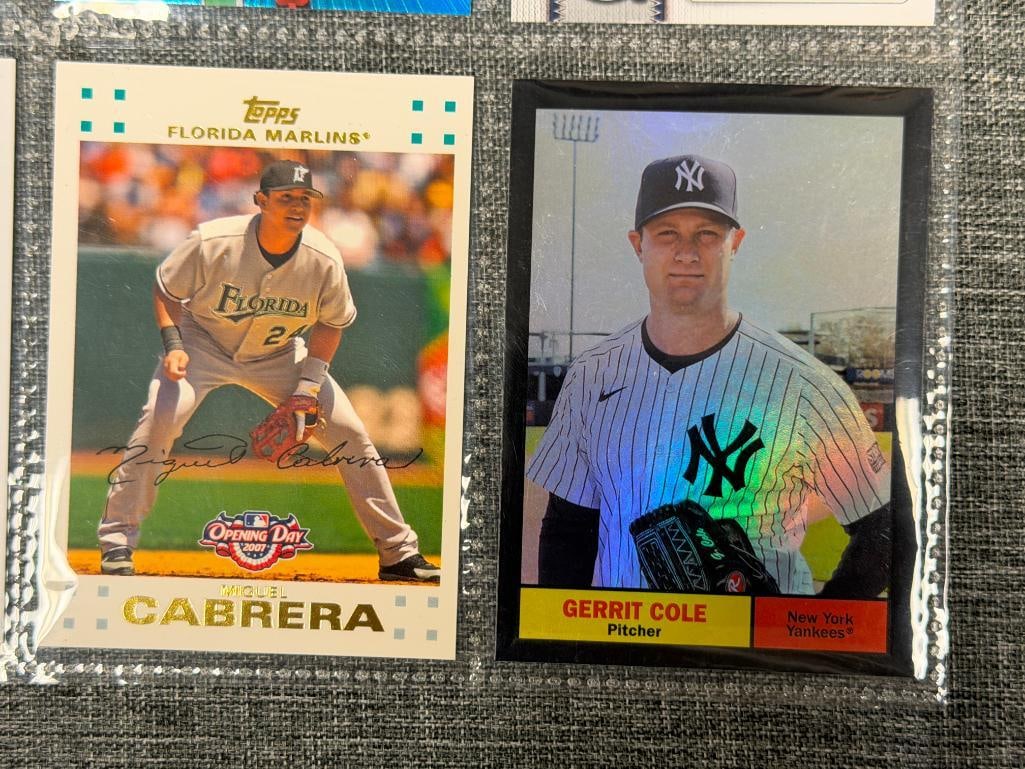 FUTURE HALL OF FAMERS BASEBALL CARDS MOOKIE BETTS, MIGUEL CABRERA, BRYCE HARPER, MIKE TROUT - 5