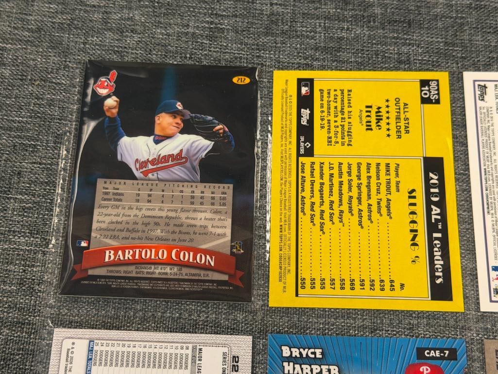 FUTURE HALL OF FAMERS BASEBALL CARDS MOOKIE BETTS, MIGUEL CABRERA, BRYCE HARPER, MIKE TROUT - 8