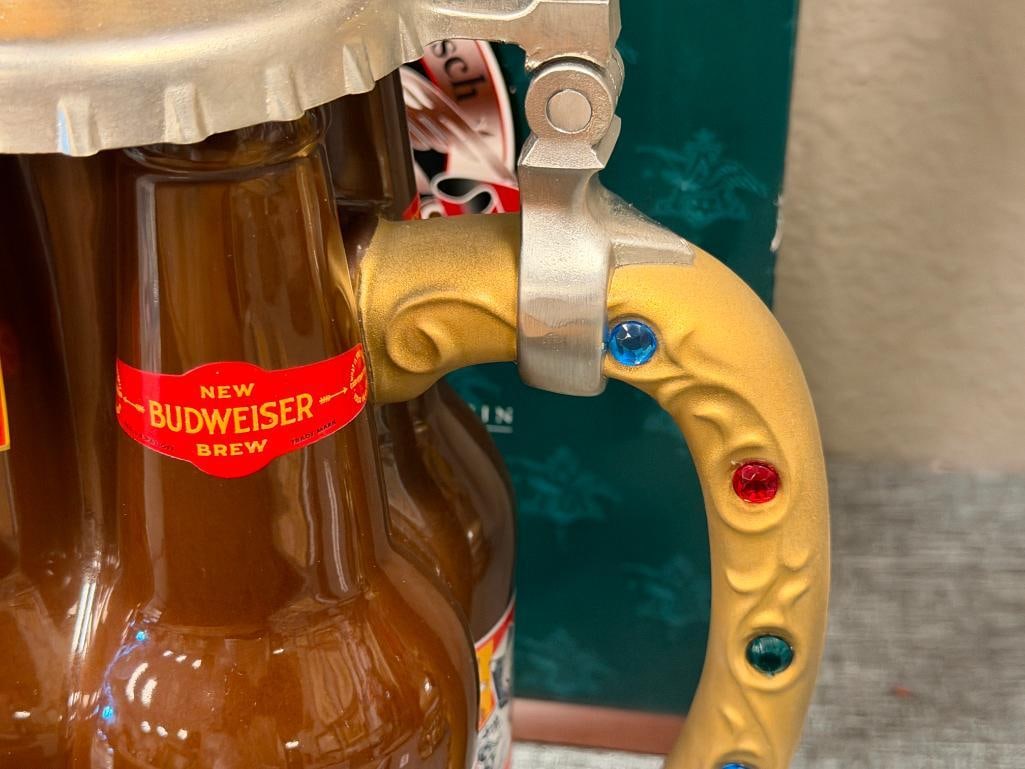 2000 AND 2001 ANHEAUSER-BUSCH / BUDWEISER COLLECTORS CLUB MEMEBERS ONLY BEER STEINS - 6