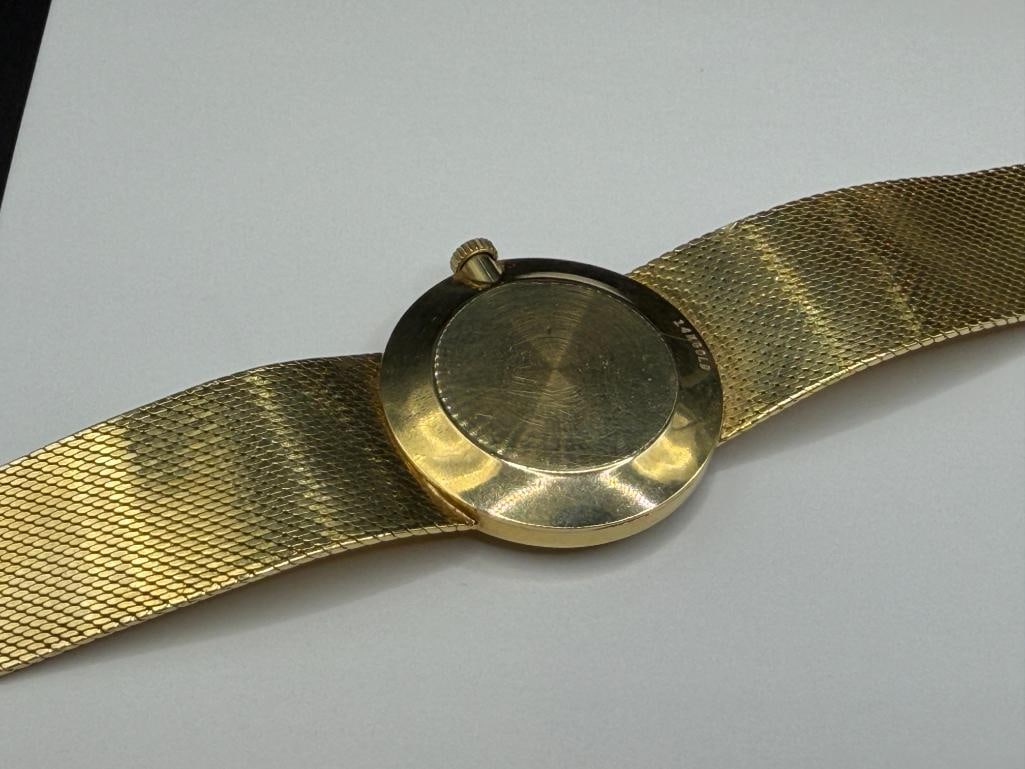 VINTAGE 14K YELLOW GOLD CASE AND BAND 1960'S-70'S OMEGA 620 17 JEWEL SUPERFLAT MOVEMENT WRISTWATCH - 8