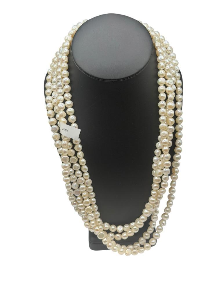 96" FRESHWATER PEARL OPERA LENGTH NECKLACE (1 of 4)