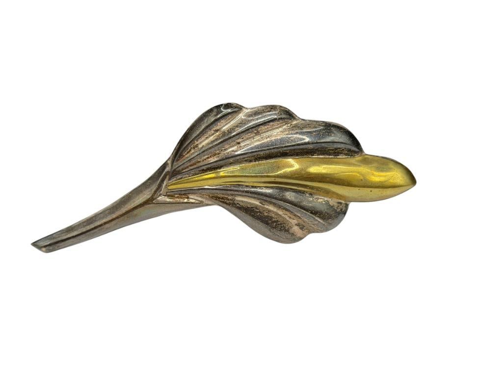 VINTAGE TAXOC MEXICO DESIGNS STERLING SILVER FLORAL BROOCH (1 of 7)