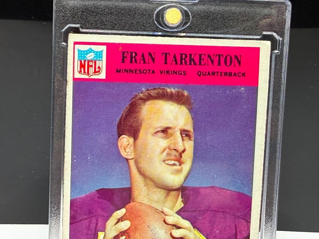 1966 PHILADELPHIA #114 FRAN TARKENTON FOOTBALL CARD - 2