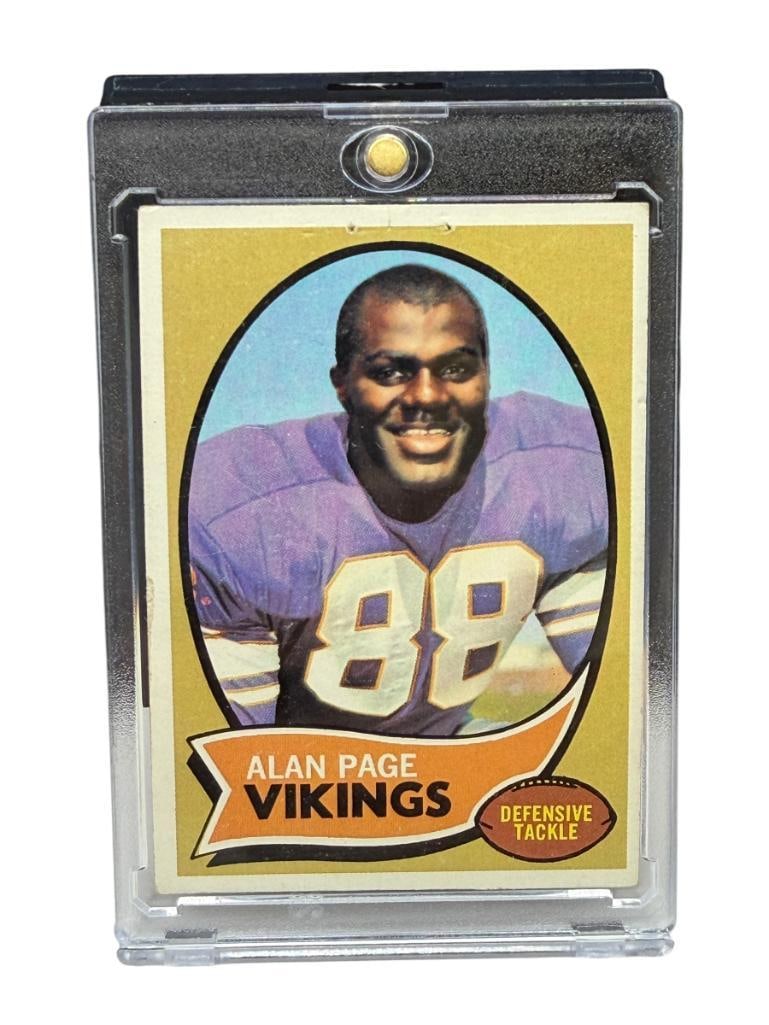 1970 TOPPS #59 ALAN PAGE ROOKE FOOTBALL CARD: ALAN PAGE, MINNESOTA VIKINGS, HALL OF FAMER, RARE CARD, SEE PHOTOS FOR CONDITION