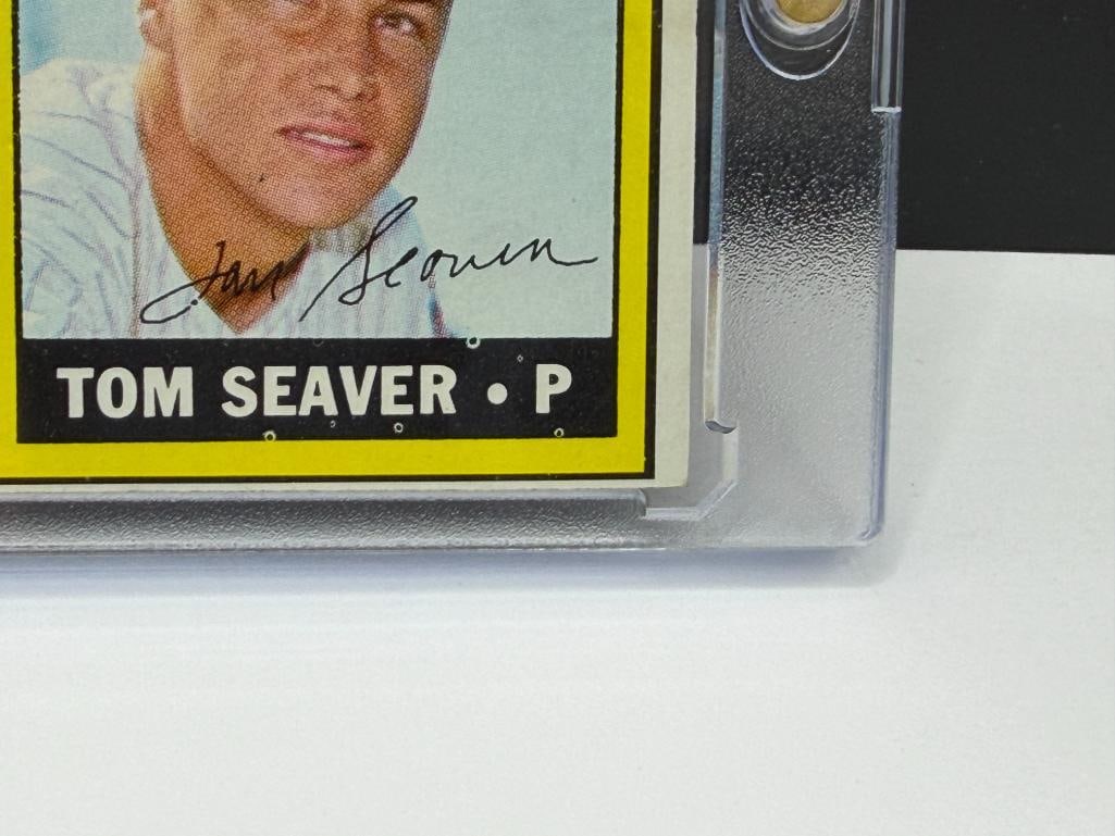 1968 TOPPS #581 1967 MET'S ROOKIE STARS TOM SEAVER AND BILL DENEHY BASEBALL CARD - 4