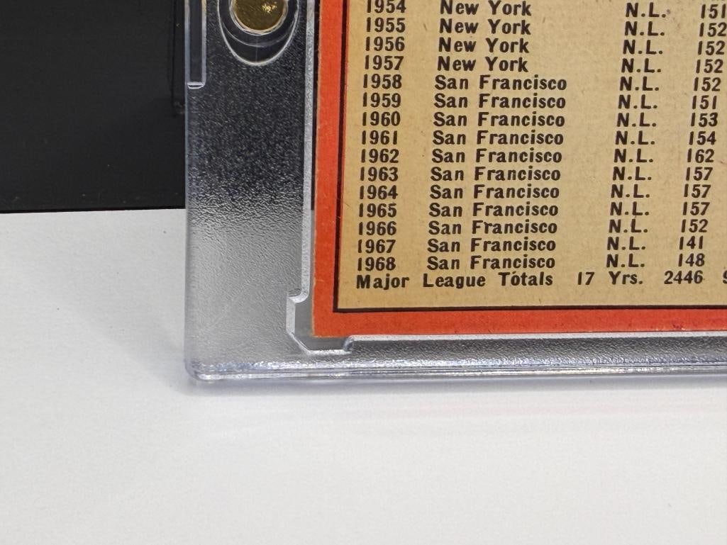 1969 TOPPS #190 WILLIE MAYS BASEBALL CARD - 11