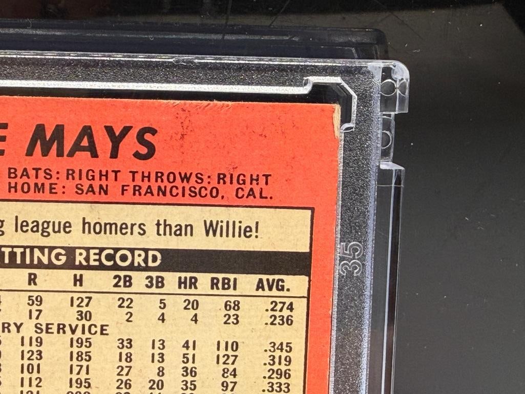 1969 TOPPS #190 WILLIE MAYS BASEBALL CARD - 13