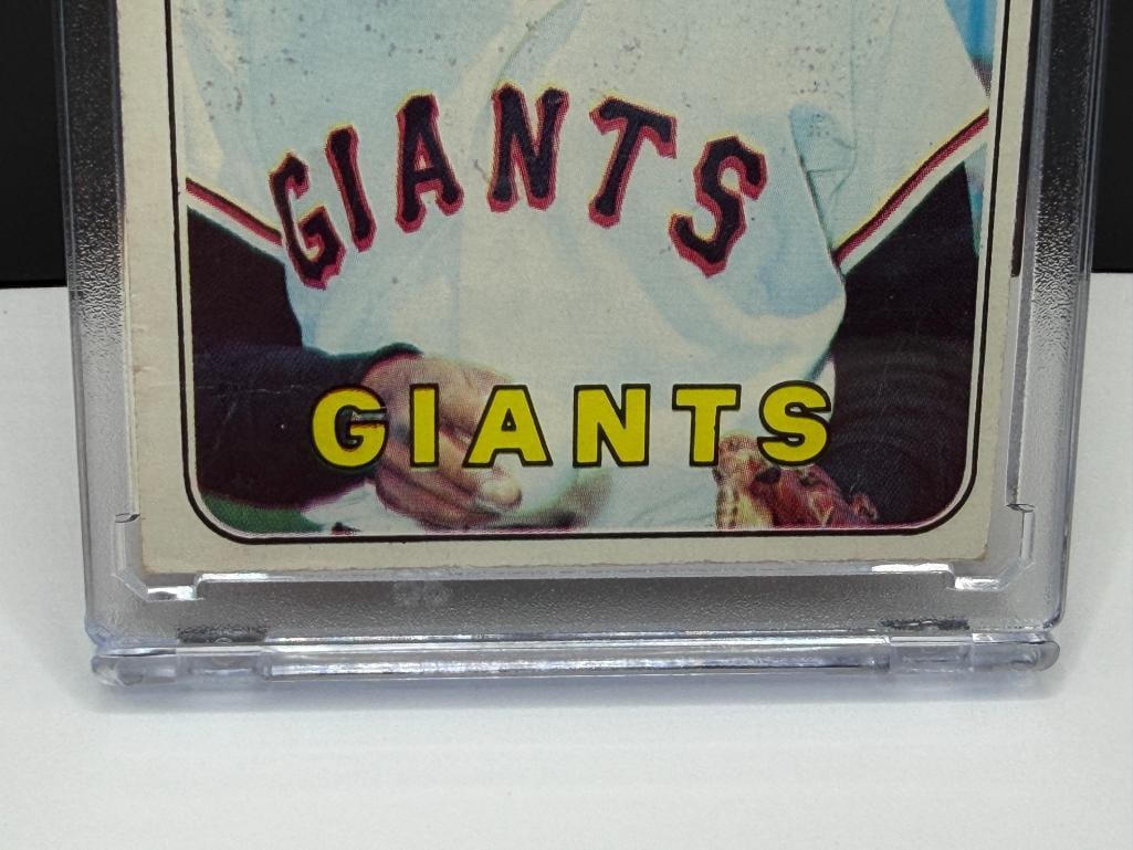 1969 TOPPS #190 WILLIE MAYS BASEBALL CARD - 3