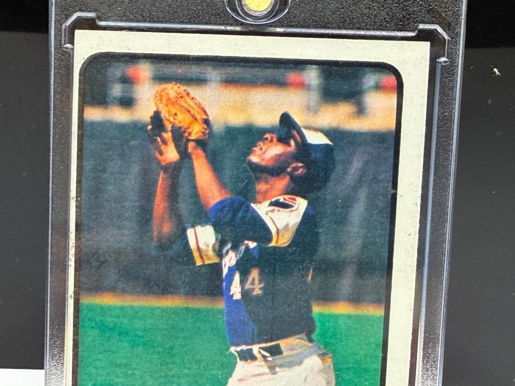1973 TOPPS #100 HANK AARON BASEBALL CARD - 2