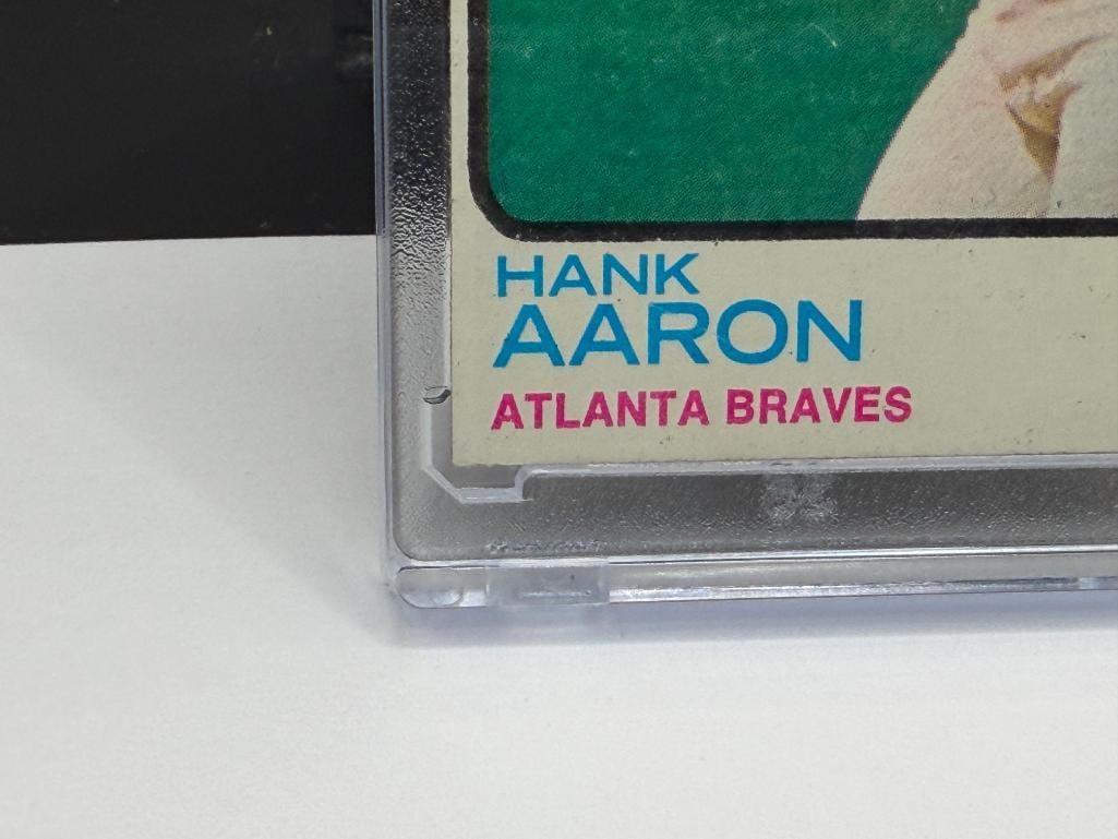1973 TOPPS #100 HANK AARON BASEBALL CARD - 4