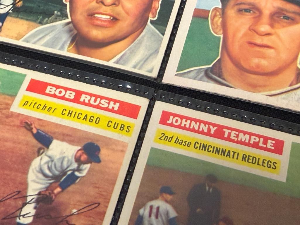 18 ASSORTED 1956 TOPPS BASEBALL CARDS - 10