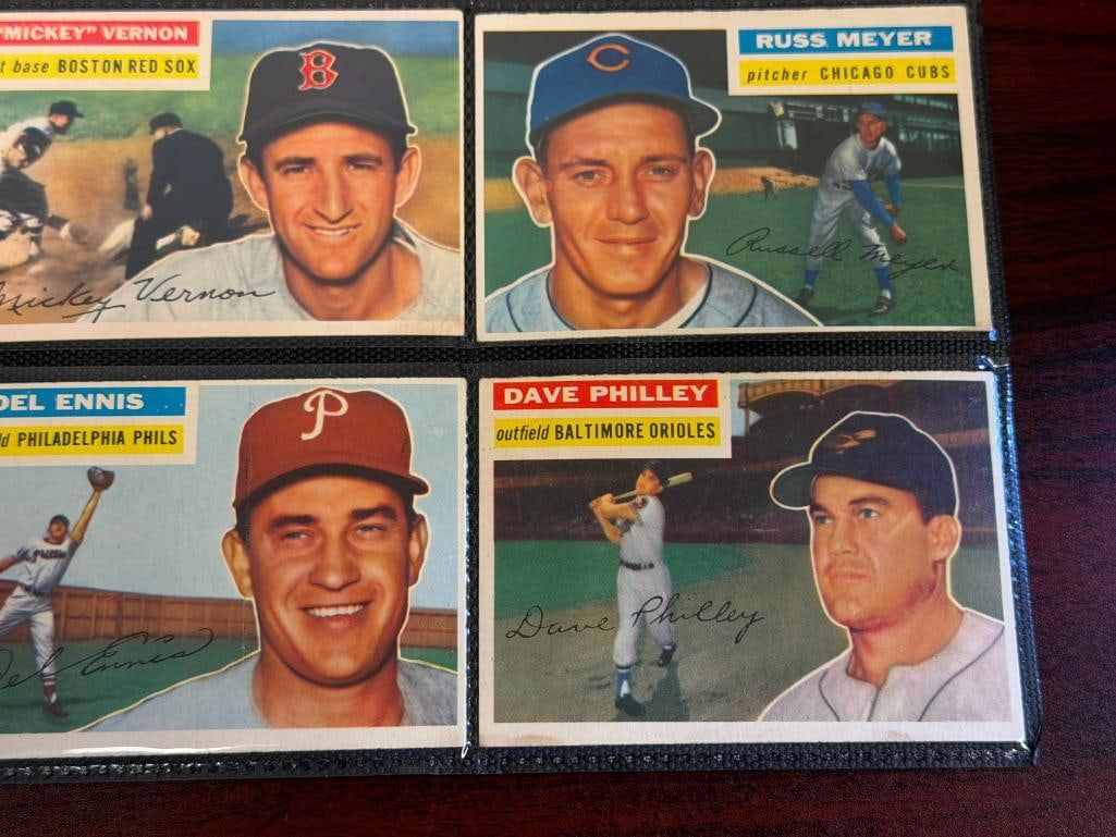 18 ASSORTED 1956 TOPPS BASEBALL CARDS - 4
