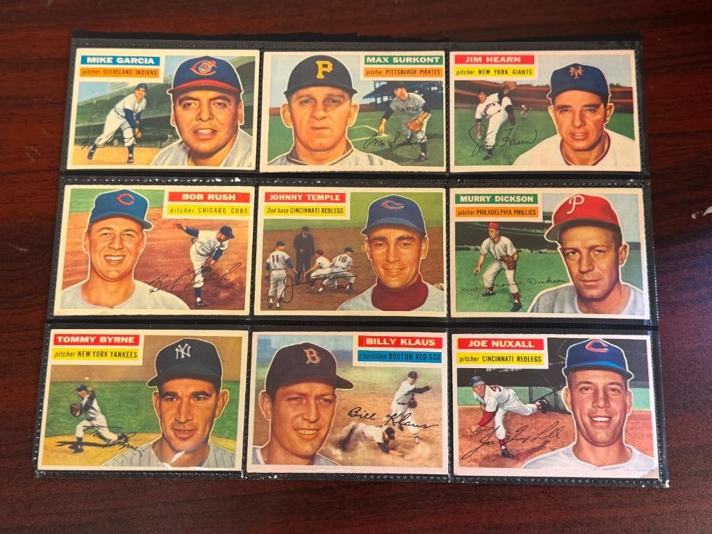 18 ASSORTED 1956 TOPPS BASEBALL CARDS - 6