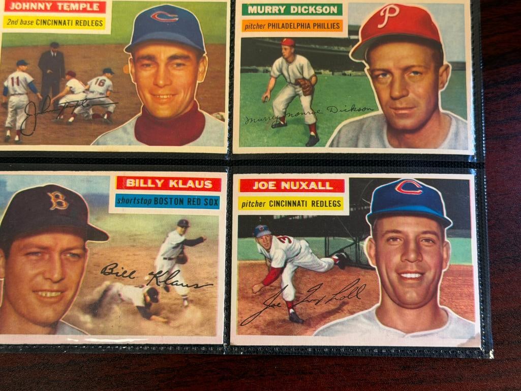 18 ASSORTED 1956 TOPPS BASEBALL CARDS - 7