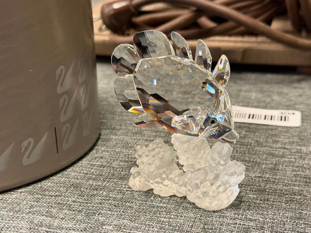 SWAROVSKI CRYSTAL BUTTERFLY FISH FIGURINE NO. 162888 SOUTH SEA COLLECTION RETIRED 1998 - 5