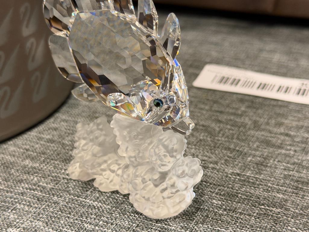 SWAROVSKI CRYSTAL BUTTERFLY FISH FIGURINE NO. 162888 SOUTH SEA COLLECTION RETIRED 1998 - 6