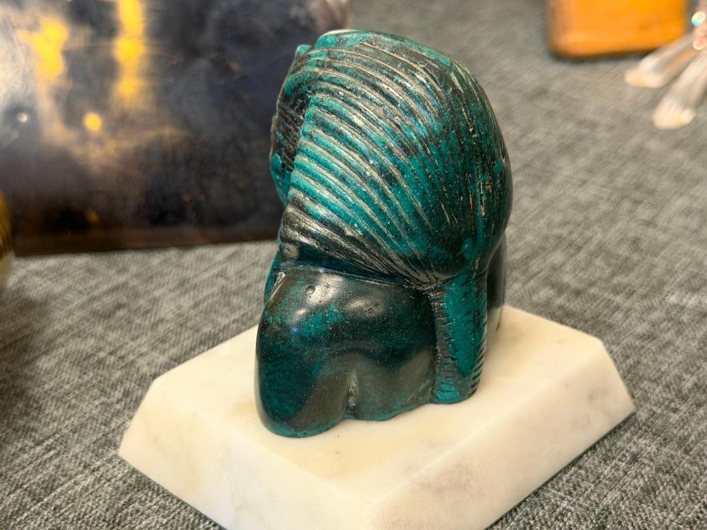 DECORATIVE EGYPTIAN DECOR BUSTS AND PYRAMID - 15