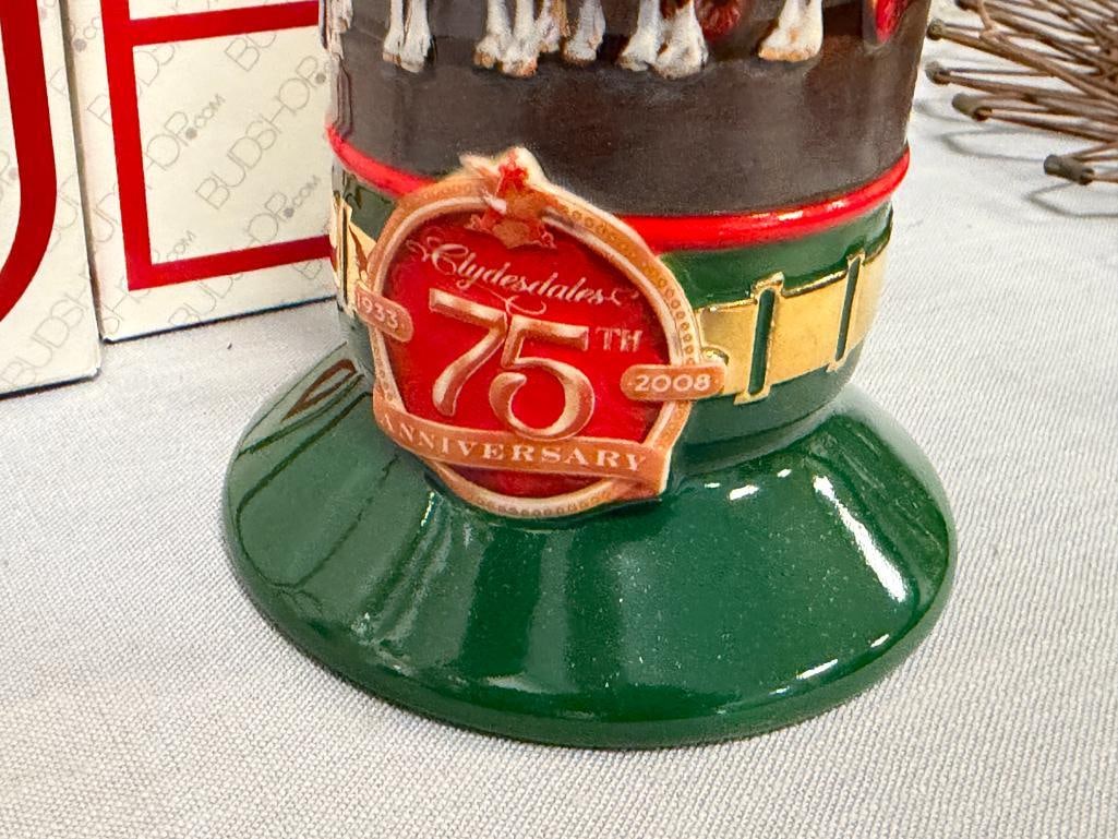 2008 AND 2009 ANHEUSER-BUSCH MEMBER EXCLUSIVE STEINS BREWING ASSOC. AND 75TH ANNIVERSARY STEINS - 10