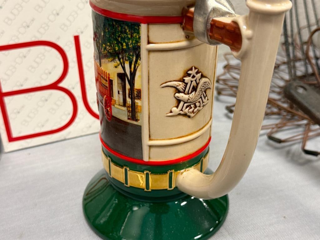 2008 AND 2009 ANHEUSER-BUSCH MEMBER EXCLUSIVE STEINS BREWING ASSOC. AND 75TH ANNIVERSARY STEINS - 12