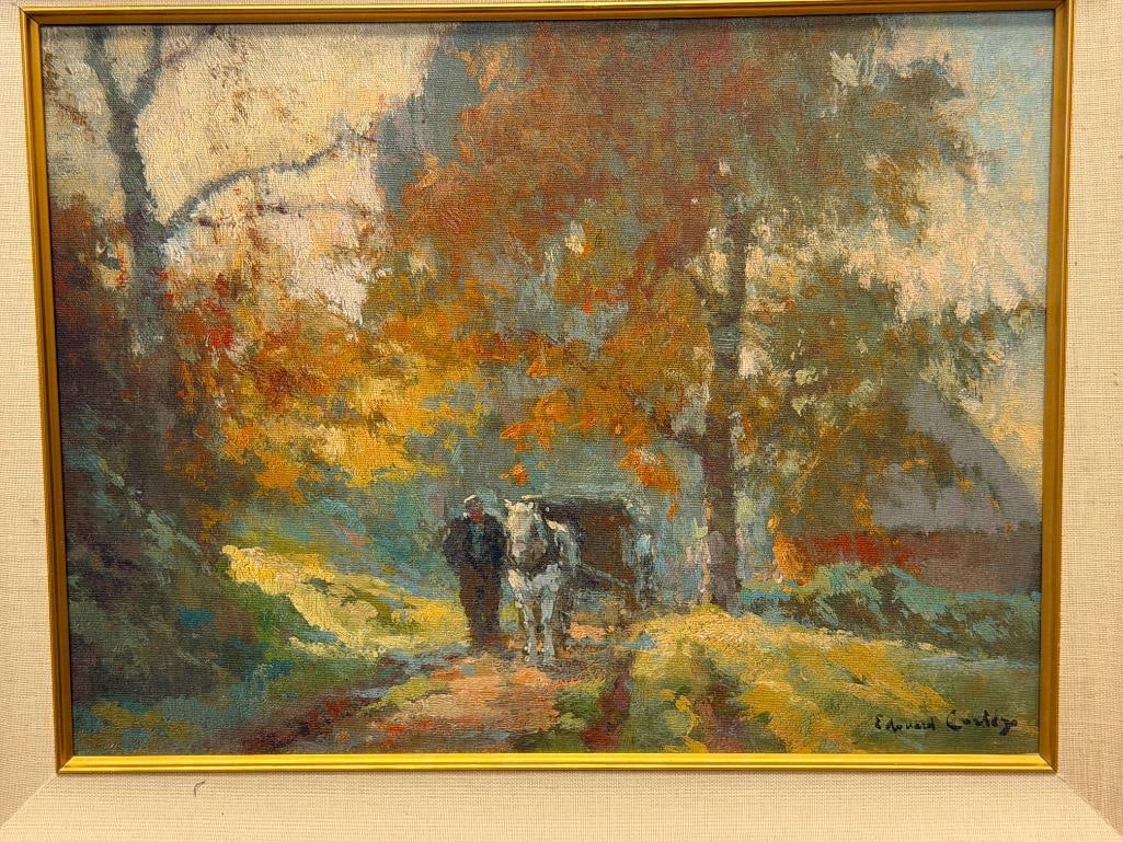 EDOUARD CORTES FRENCH ARTIST IMPRESSIONIST PRINT ON CANVAS - 3
