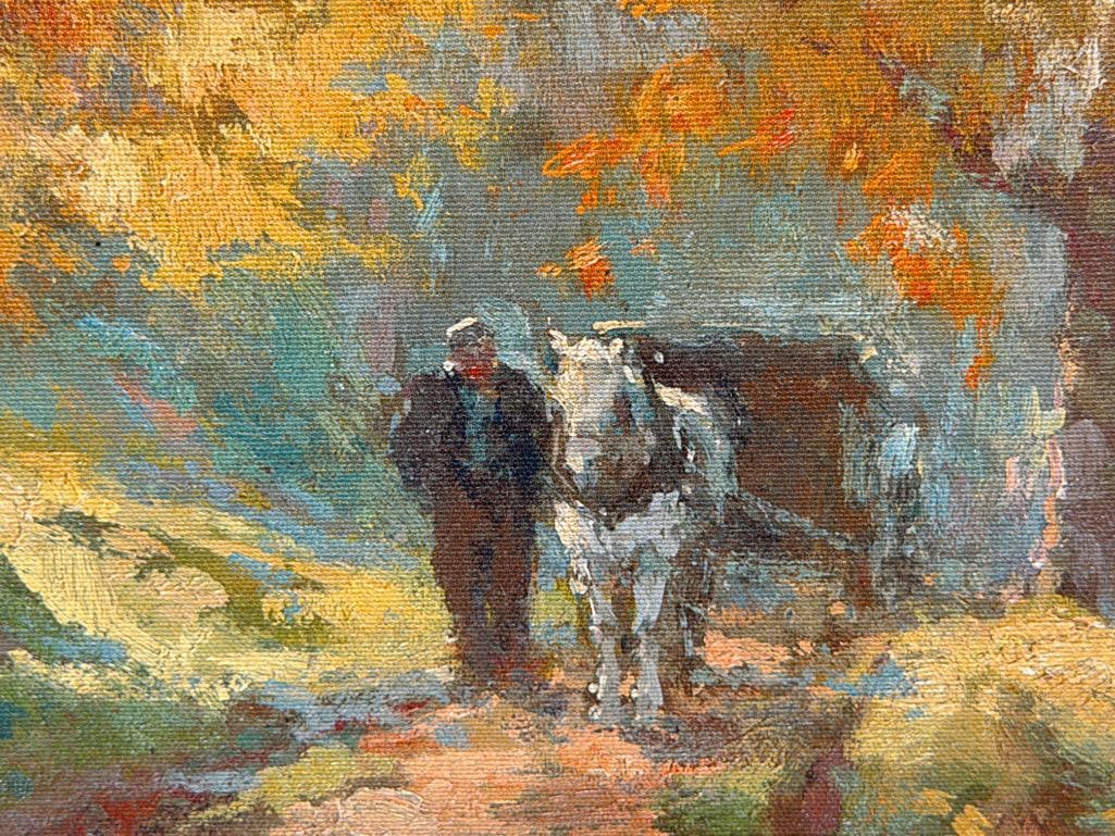 EDOUARD CORTES FRENCH ARTIST IMPRESSIONIST PRINT ON CANVAS - 4