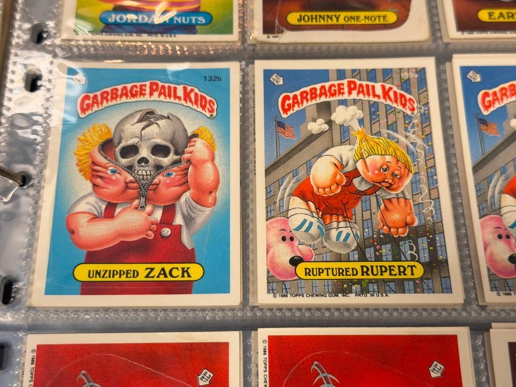 1985-1987 GARBAGE PAIL KIDS SERIES 1-11 COLLECTOR STICKER CARDS 58 CARDS TOTAL - 11