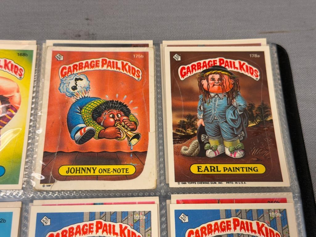 1985-1987 GARBAGE PAIL KIDS SERIES 1-11 COLLECTOR STICKER CARDS 58 CARDS TOTAL - 12