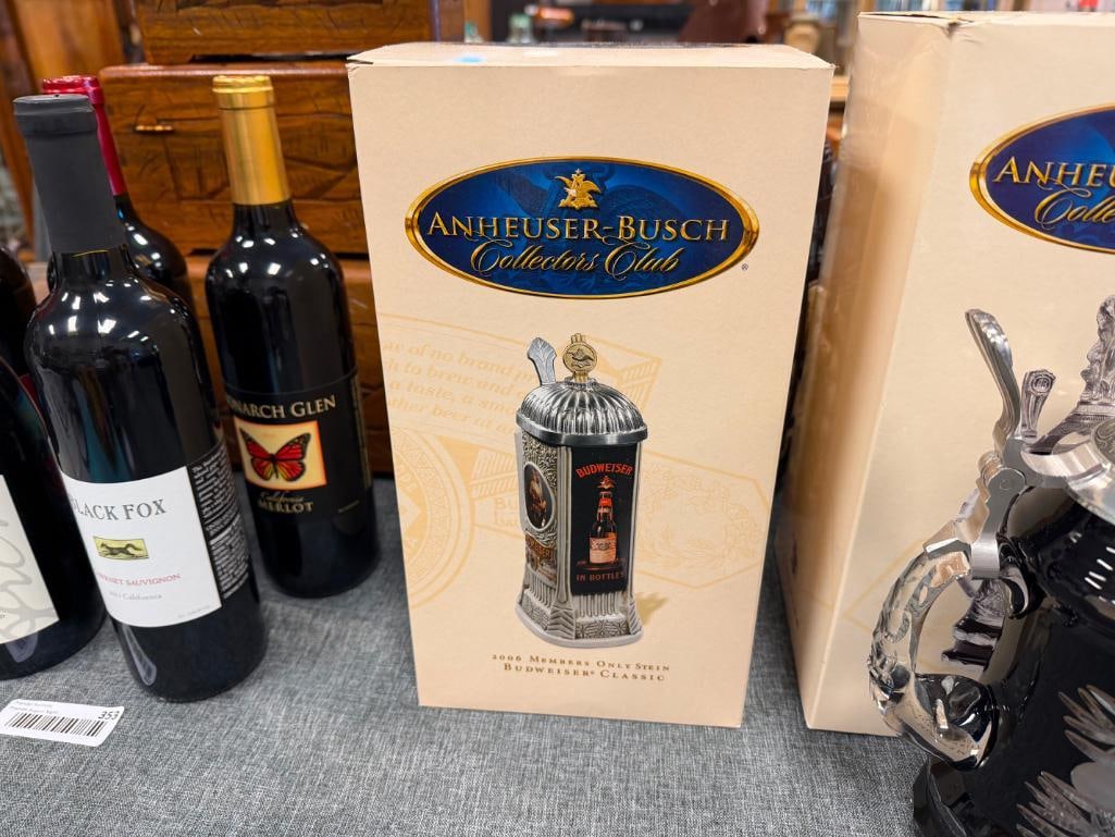 2006 AND 2007 ANHEUSER-BUSCH COLLECTOR'S CLUB MEMBERS ONLY STEINS - 11