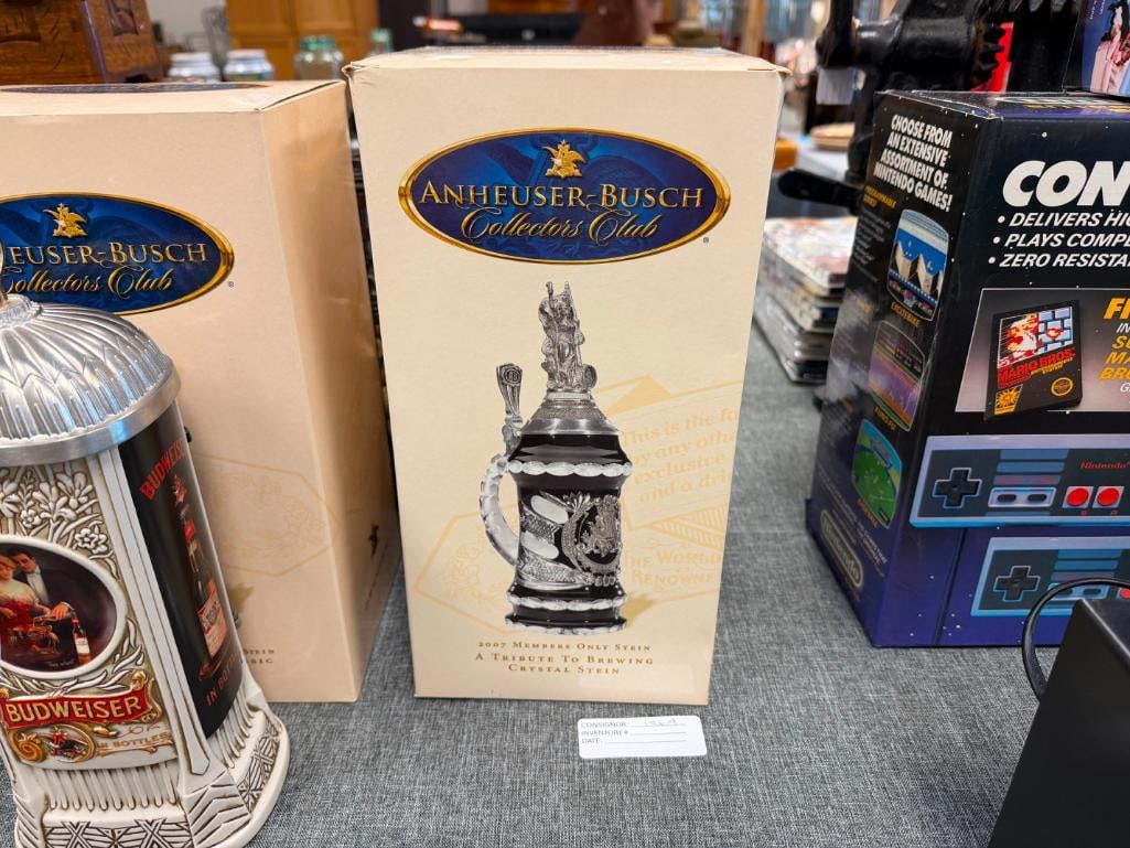 2006 AND 2007 ANHEUSER-BUSCH COLLECTOR'S CLUB MEMBERS ONLY STEINS - 19